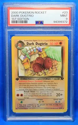 2000 POKEMON ROCKET # 8 DARK DUGTRIO PSA 9 MINT # 94399372 - 1st EDITION - Image 1