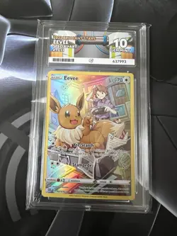 Pokemon TCG Brilliant Stars Eevee TG11/TG30 Special Art 2022 PERFECT ACE 10 - Image 1