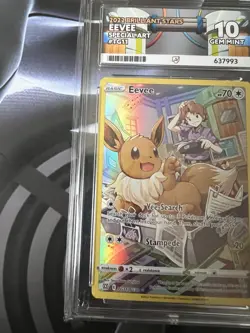 Pokemon TCG Brilliant Stars Eevee TG11/TG30 Special Art 2022 PERFECT ACE 10 - Image 2