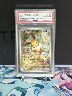 💎 PSA 10 EEVEE SVP 173 POKEMON SVP EN-SV BLACK STAR PRISMATIC ETB PROMO - Image 1