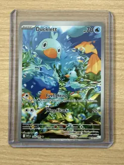 Pokemon TCG Ducklett Illustration Rare Holo White Flare 109/086 English - NM / M - Image 4