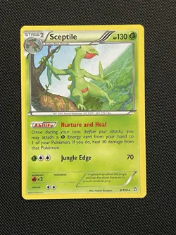 Sceptile 8/160 Rare XY Primal Clash Pokemon TCG LP - Image 1