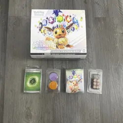 OPENED Pokemon TCG Prismatic Evolutions ETB NO Packs or Promo. All Accessories! - Image 1
