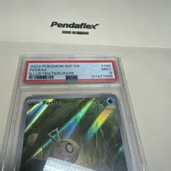 2024 POKEMON SSP EN-SURGING SPARKS ILLUSTRATION RARE #198 FEEBAS PSA 9 - Image 2