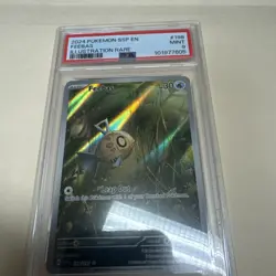 2024 POKEMON SSP EN-SURGING SPARKS ILLUSTRATION RARE #198 FEEBAS PSA 9 - Image 5