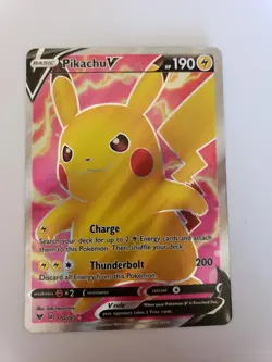 Pokemon TCG Vivid Voltage #170/185 Pikachu V LP - Image 1