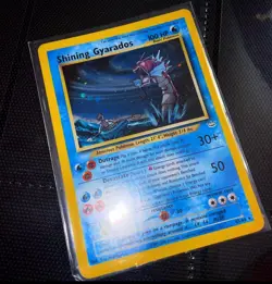 Pokemon TCG Shining Gyarados 65/64 Neo Revelation English *Damaged* 2001 - Image 1