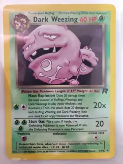 Dark Weezing 14/82 Team Rocket Holo LP Pokemon TCG - Image 1