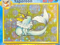 English Vaporeon 12/64 Jungle Set - Unlimited Holo Rare MP - Pokemon TCG - Image 2