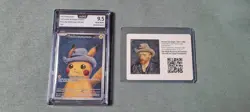 Pokemon Van Gogh Promo Pikachu with Grey Felt Hat / AOG 9.5 / PSA 10 U / NM - Image 2