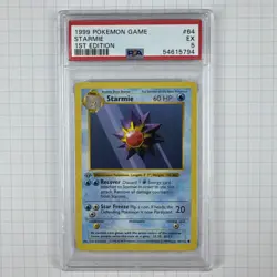 1999 Pokemon Starmie 1st Edition Shadowless Base Set PSA 5 - Image 1