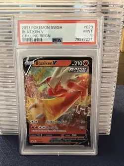 2021 Pokemon SWSH: BLAZIKEN V Chilling Reign PSA 9 - Image 2