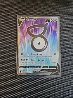 Pokemon TCG Unown V Full Art 176/195 Silver Tempest Holo Ultra Rare English - Image 1