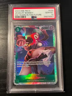 2024 One Piece JEWELRY BONNEY OP07 026 SR PSA 10 Gem Mint! - Image 1