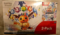 Pokemon TCG Prismatic Evolutions ETB with Booster Bundle Costco 2-Pack Sealed - Image 1