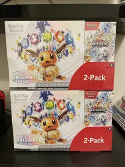 Pokemon TCG Prismatic Evolutions Costco 2-Pack ETB With Booster Bundle - Sealed - Image 1