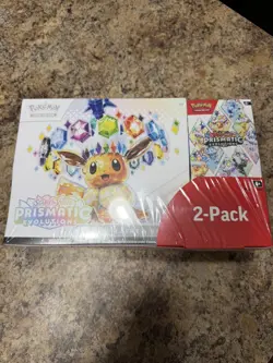 Pokemon TCG Prismatic Evolutions ETB with Booster Bundle Costco 2-Pack Sealed - Image 1