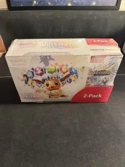 Pokemon TCG Prismatic Evolutions ETB with Booster Bundle Costco 2-Pack Sealed - Image 1