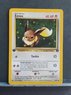 Eevee 55/82; 1st Edition; 2000 Team Rocket; Pokemon - Image 1