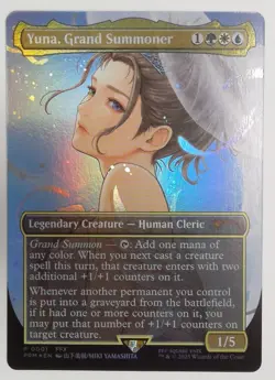 Yuna, Grand Summoner (Borderless) WPN & Gateway Promos Foil NM 0001 - Image 2