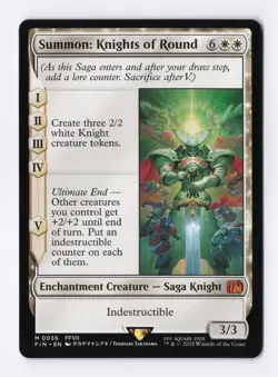 Summon: Knights of Round 0036 (M) MTG Final Fantasy (FIN) (EN) - Image 1