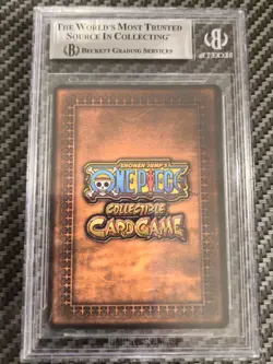 2005 One Piece CCG The Quest Begins Luffy With A Straw Hat Gold Rare BGS 9 - Image 2