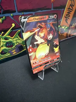 Pokemon TCG Lance's Charizard v SWSH133 Celebrations Black Star Promo Holo Card - Image 2