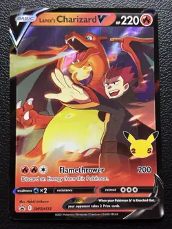 Lance's Charizard V SWSH133 SWSH: Sword Shield Promo Cards - Full Art NM Holo - Image 1