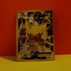 Pokemon Pikachu EX XY124 Promo XY 130HP Iron Tail Over Card - Image 1