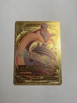 Lapras Vmax Gold Foil TCG Pokemon Card Fan Art 320HP - Image 1