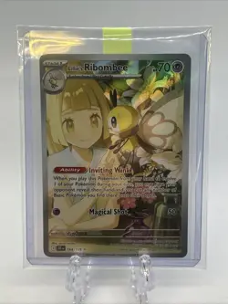Pokemon TCG Journey Together: Lillie's Ribombee Illustration Rare Card 164/159 - Image 5