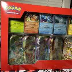 Pokemon TCG Scarlet & Violet Prismatic Evolutions Mini Tins Sealed + 8-Card Lot - Image 2