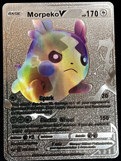 MORPEKO Pokemon V Silver Foil Fan Art Display Card - Image 1