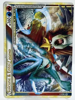 Suicune Entei Legend (Top) HGSS Unleashed Holo Vintage Pokemon TCG Card - Image 1