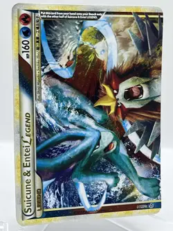 Suicune Entei Legend (Top) HGSS Unleashed Holo Vintage Pokemon TCG Card - Image 2