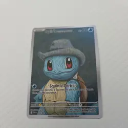 Squirtle with Grey Felt Hat Pokemon x Van Gogh Black Star Promo ACG Art Card NM - Image 1