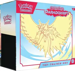 Pokemon Trading Card Game Top Trainer Box Crimson & Purple Paradox * OPEN BOX - Image 1