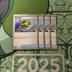 4x Nest Ball 181/198 Prize Pack Series Cards Holo Play Set - Image 1