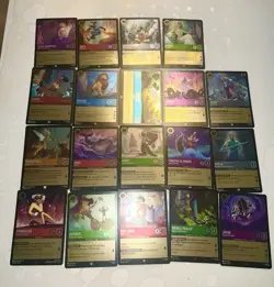 Disney Lorcana Fabled Cold Foil 19 Card Lot - Image 1