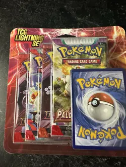 Pokemon TCG Lightning Set 4 Packs + 1 Bonus Card! Brand New/Sealed! 🔥 - Image 1