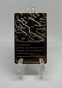 Charizard #06 Limited Edition 23k Gold Plated Pokemon Card w/ COA Burger King - Image 2