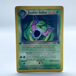 Pokemon TCG Karte - Dunkles Golbat 1. Edition Deutsch 24/82 Team Rocket - Image 1