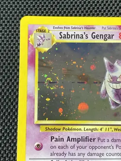 Sabrina's Gengar 14/132 Swirl Holo Gym Heroes Pokemon Card LP+ - Image 2