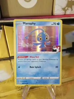 Manaphy Holo Pokemon Prize Pack Series 2 Promo Pokemon Card NM/LP Play Stamp - Image 1