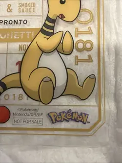 DENRYU Ampharos Pokemon × PRONTO CAFE PROMO Clear Card 2025 JP US seller NM - Image 3
