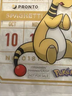DENRYU Ampharos Pokemon × PRONTO CAFE PROMO Clear Card 2025 JP US seller NM - Image 4