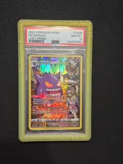 PSA 10 Gengar TG06 SWSH11: Lost Origin Trainer Gallery Ultra Rare Pokemon Card - Image 1