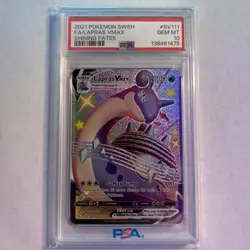 Lapras 2021 Pokemon Shining Fates Full Art VMAX Card - SV111/SV122 - PSA 10 - Image 1