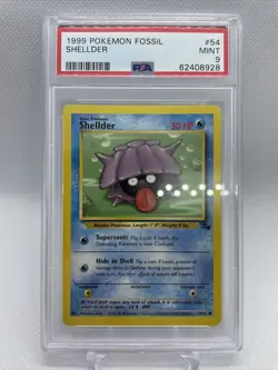 Pokemon PSA 9 Shellder 54/62 - Fossil Set 1999 Mint Arita Card - Image 1