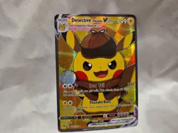 Pokemon Inspired Pikachu Cosplay Detective Holo Fan Art Card - Image 4